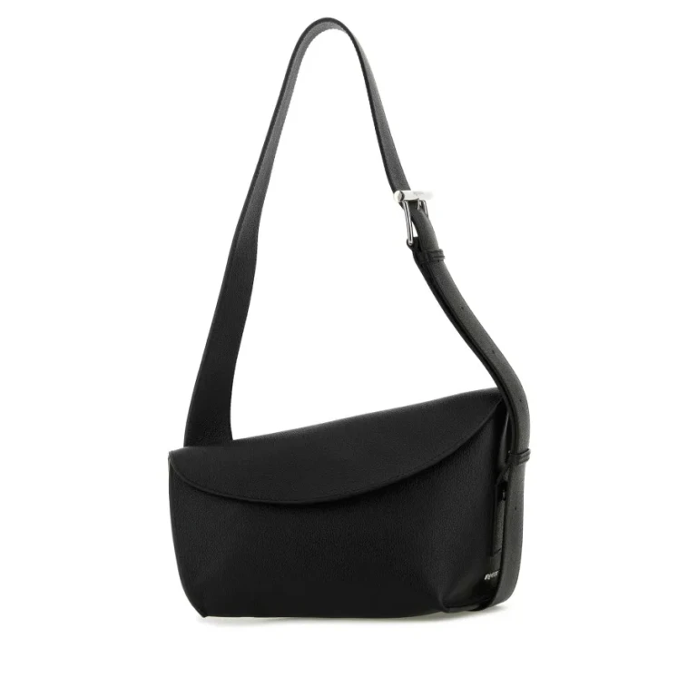 Alexander Mcqueen Black Large Sling T-Bar Crossbody Bag
