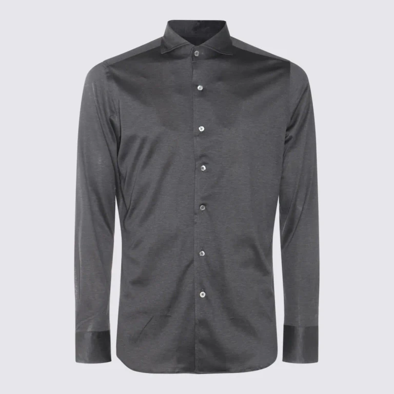 Jil Sander Grey Cotton Shirt