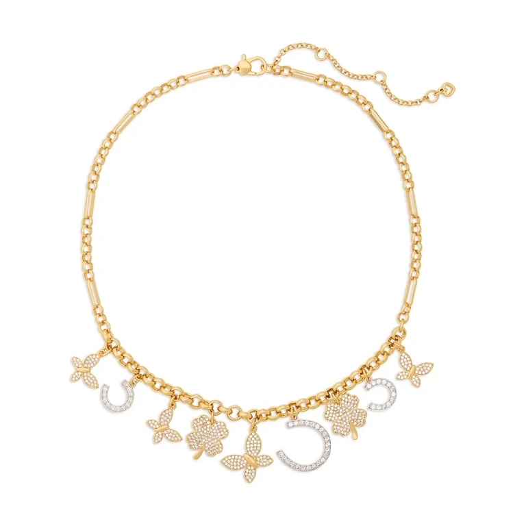 kate spade new york Lucky Charm Statement Necklace, 16