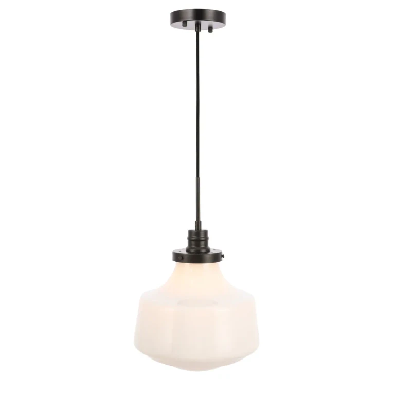 Black One Light Pendant from the Lyle Collection