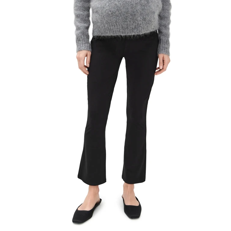 HATCH The Bodyflex Crop Flare Leggings Black L