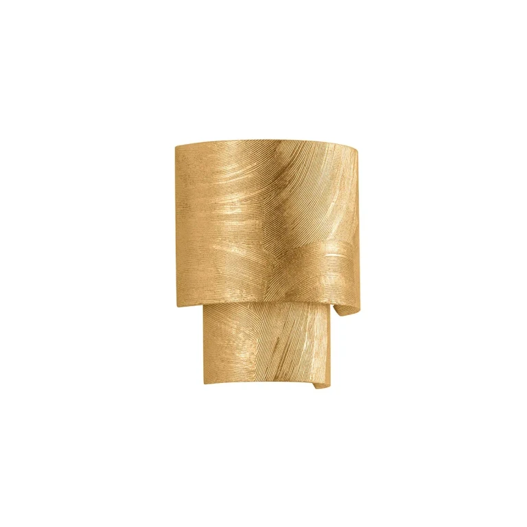 Vintage Gold Leaf Wall Sconce from the Moray Collection