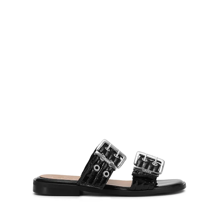Ganni Women's Buckled Slide Sandals