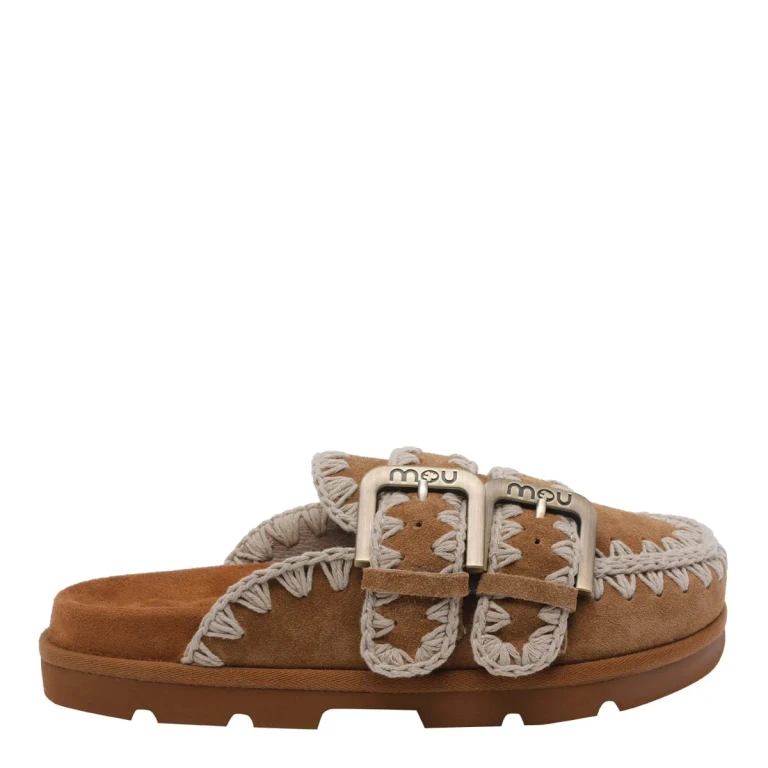 Low Bio Suede Sabot with Stitching (631003ACOG)