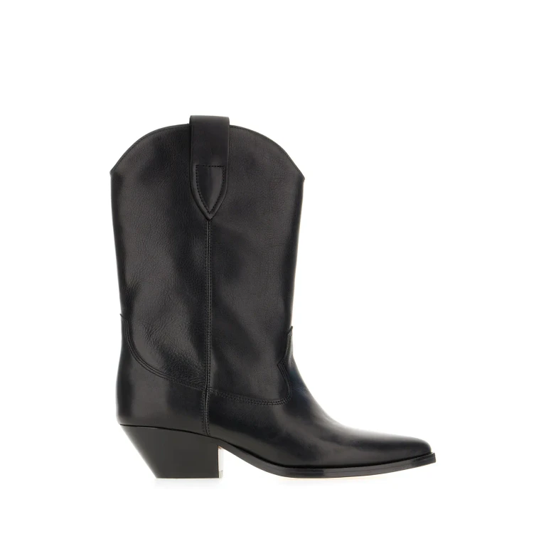 Marant Étoile Black Leather Duerto Boots