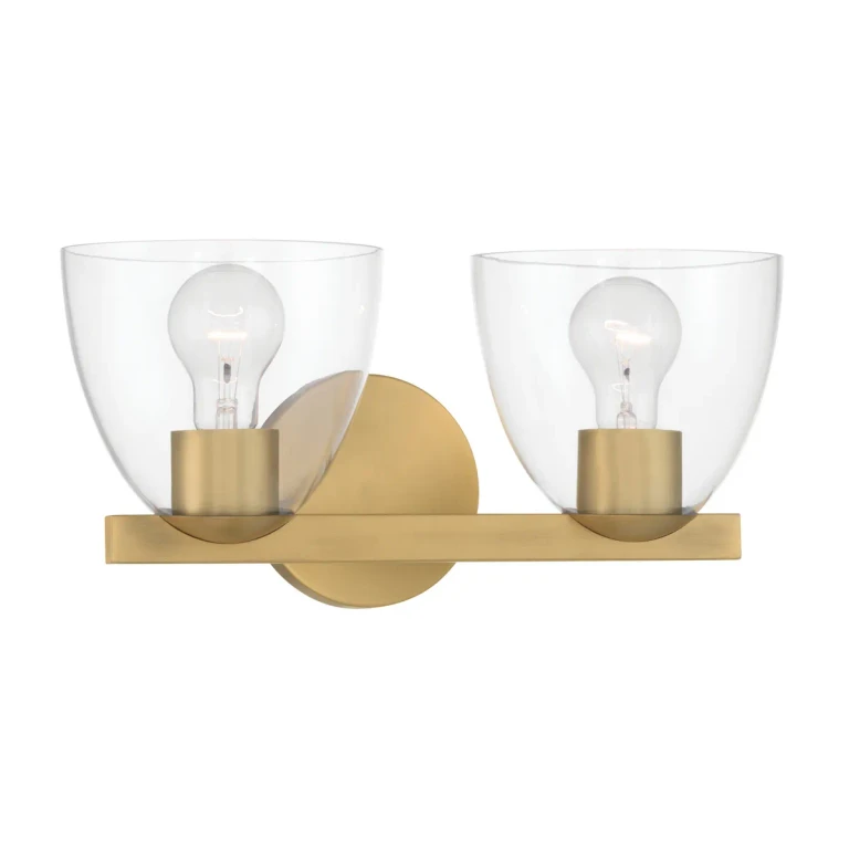 Legacy Brass Bathroom Vanity Light from the Noellea Collection