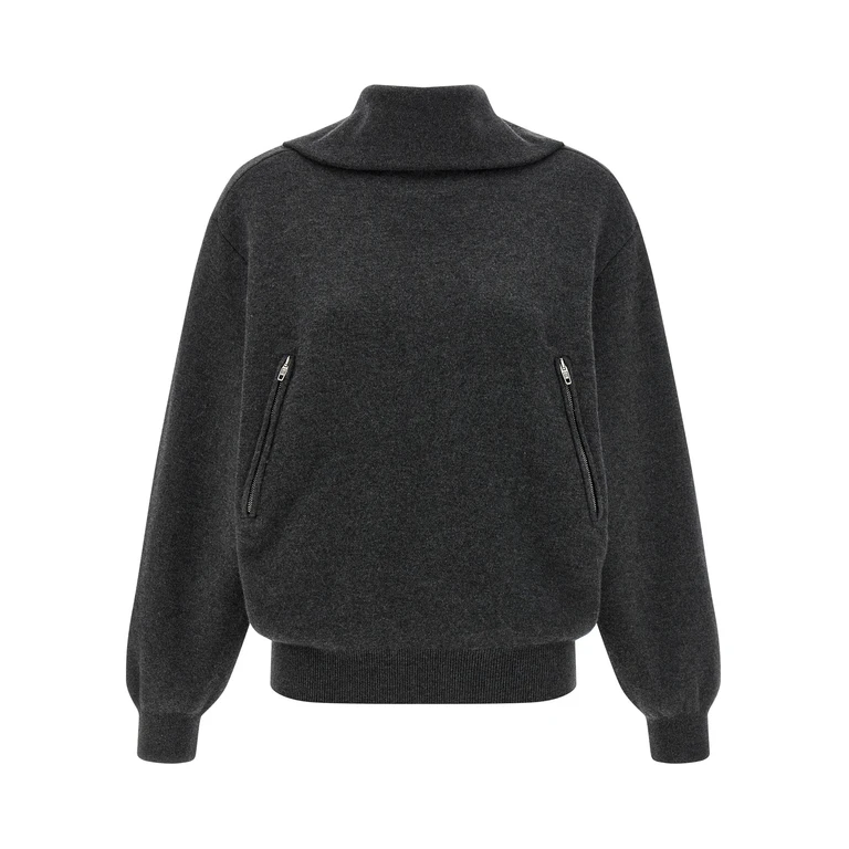 Balenciaga Gray Wool Cardigan Clothing - Women