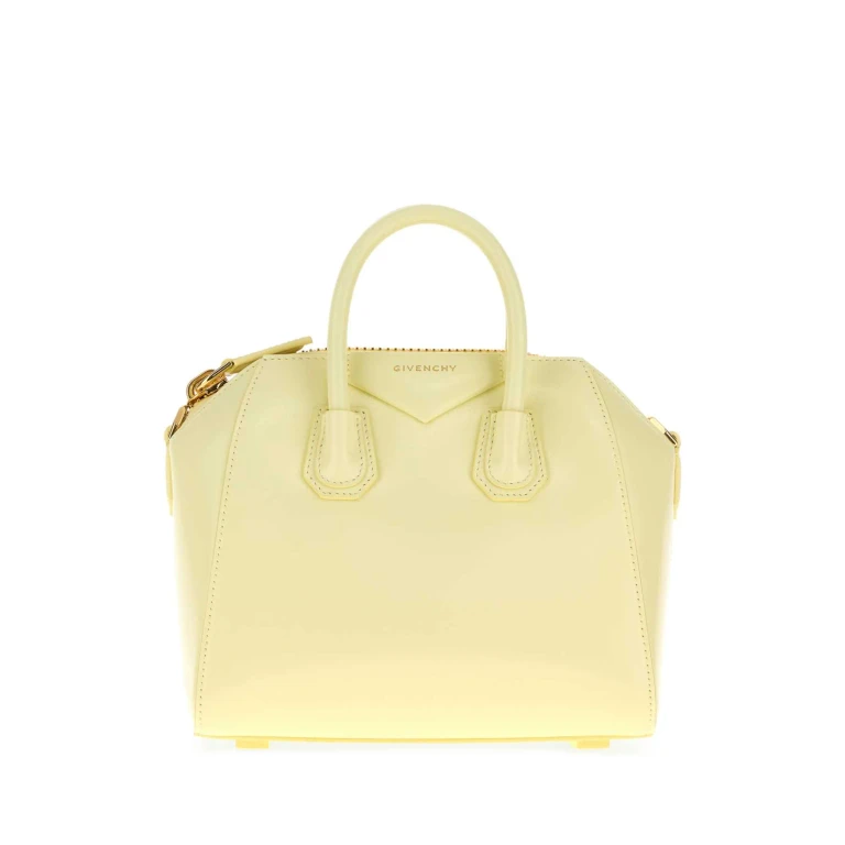 Givenchy Cream Leather Mini Antigona Handbag