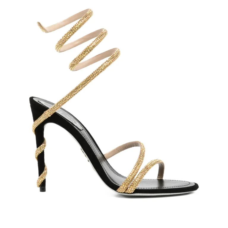 Caovilla 110mm Crystal-embellished Spiral Sandals