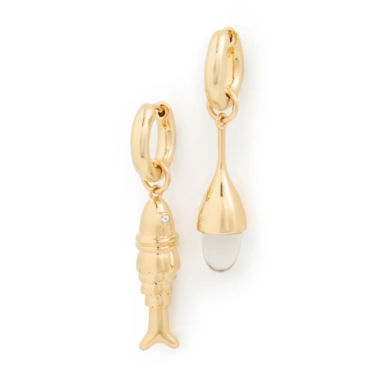 éliou Costa Earrings Gold One Size