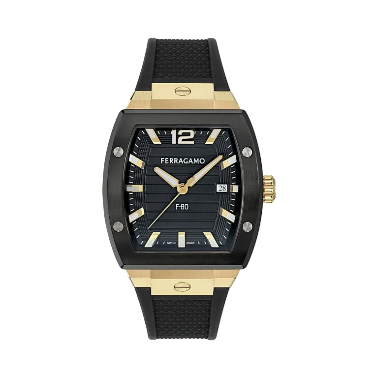 Ferragamo F-80 Tonneau Watch, 42 x 41.8mm