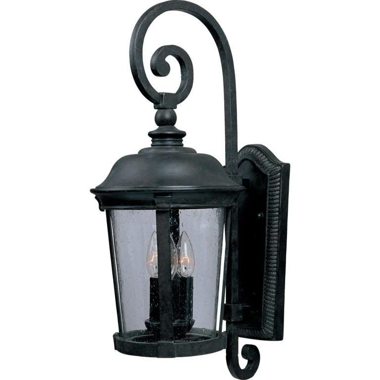Maxim Dover VX 3-Light Outdoor Wall Lantern in Bronze