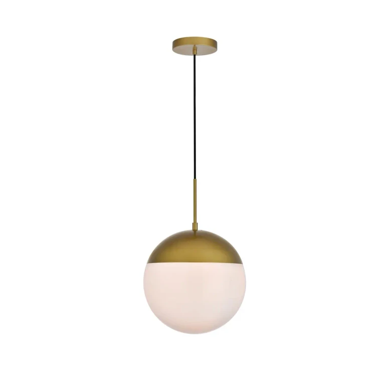 Brass One Light Pendant from the Eclipse Collection