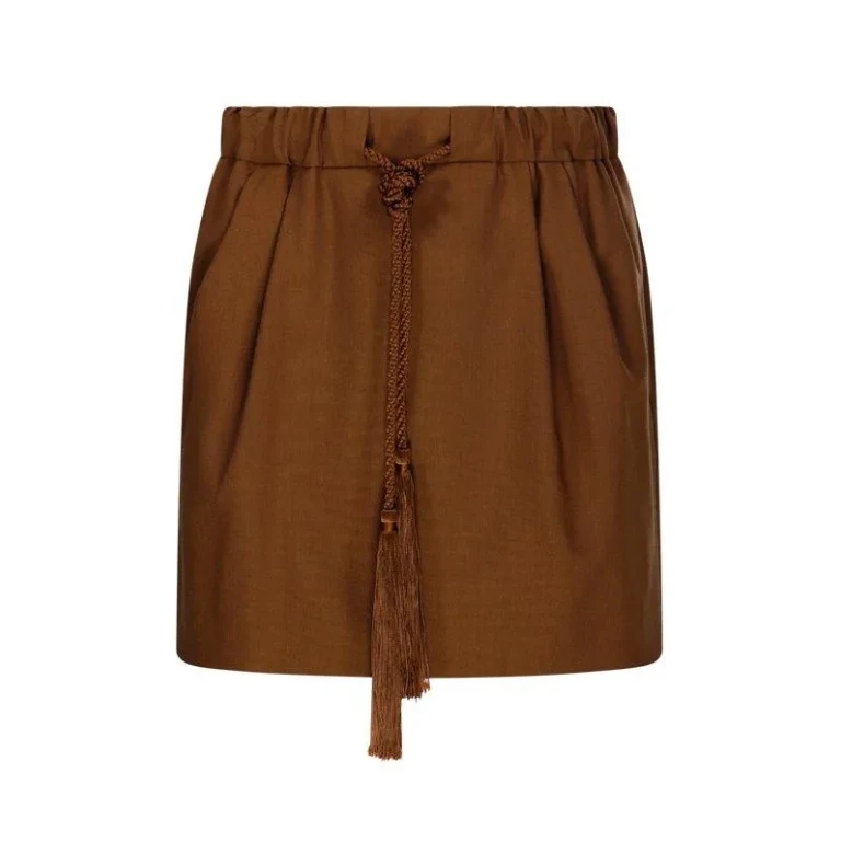 Max Mara Tabarin Tassel Detailed Mini Skirt