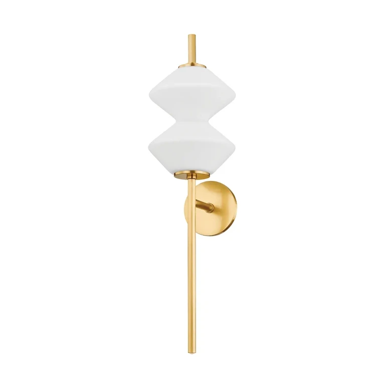 Aged Brass LED Wall Sconce from the Barrow Collection