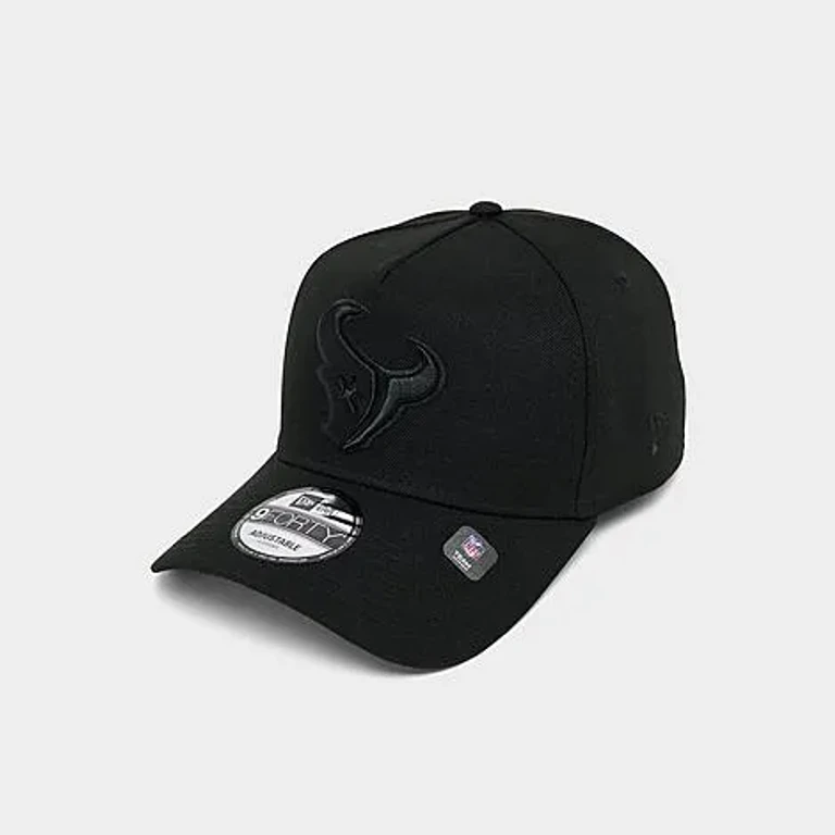 New Era Houston Texans NFL 9FORTY A-Frame Snapback Hat in Black