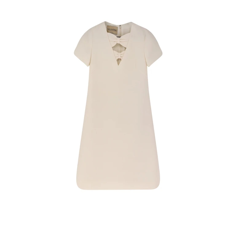 Valentino Dresses Ivory Virgin Wool Silk - Women