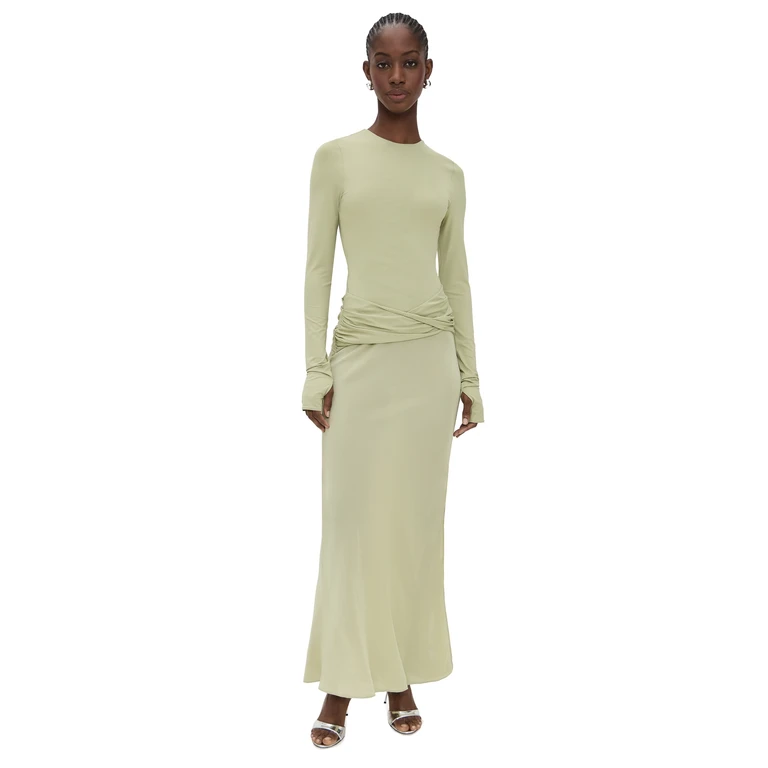 SIR. Milesi Twist Gown Moss 0