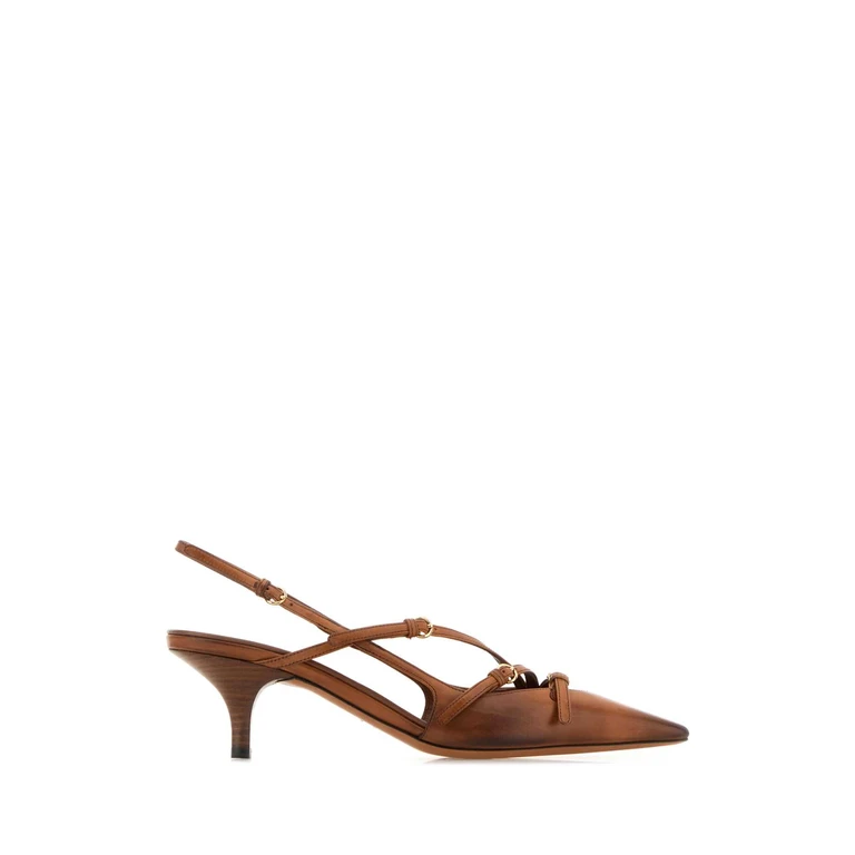 Fendi Camel Leather Pumps
