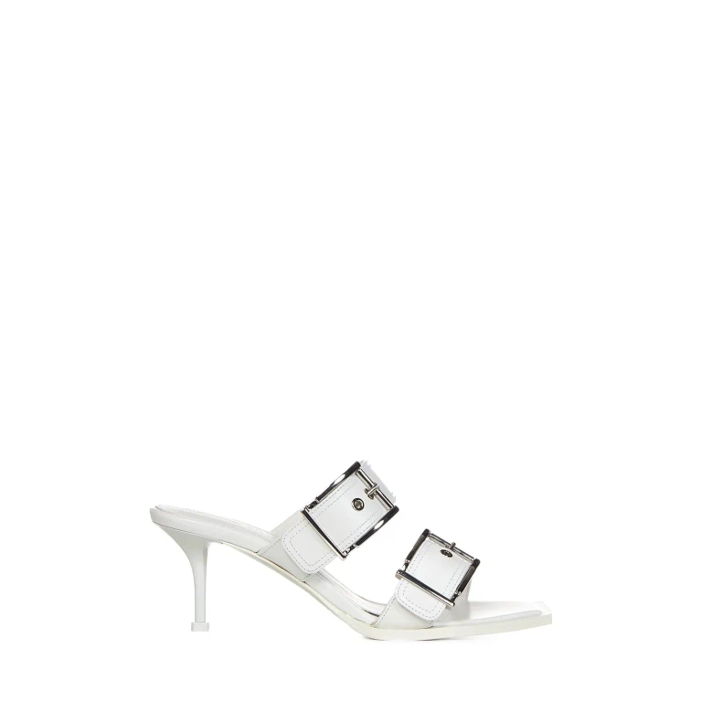 Alexander McQueen Buckle-detailed Heeled Sandals