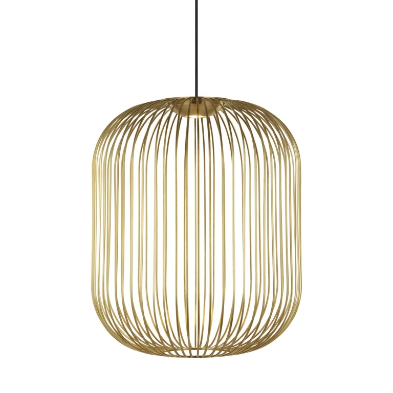 Plated Brass LED Pendant from the Kai Collection