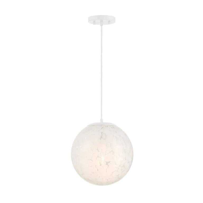 Matte White One Light Pendant from the Circo Collection
