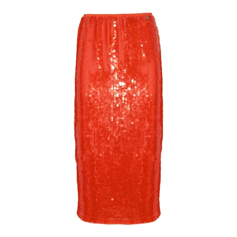 Patrizia Pepe Jupe Midi - Orange