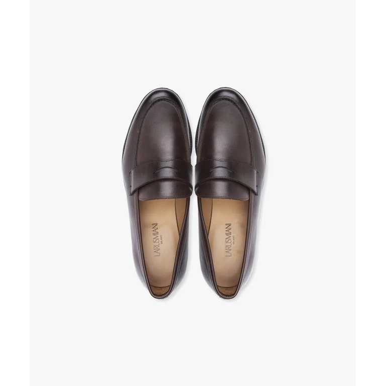 Larusmiani Leather Loafer Jonathan Chocolate - Men