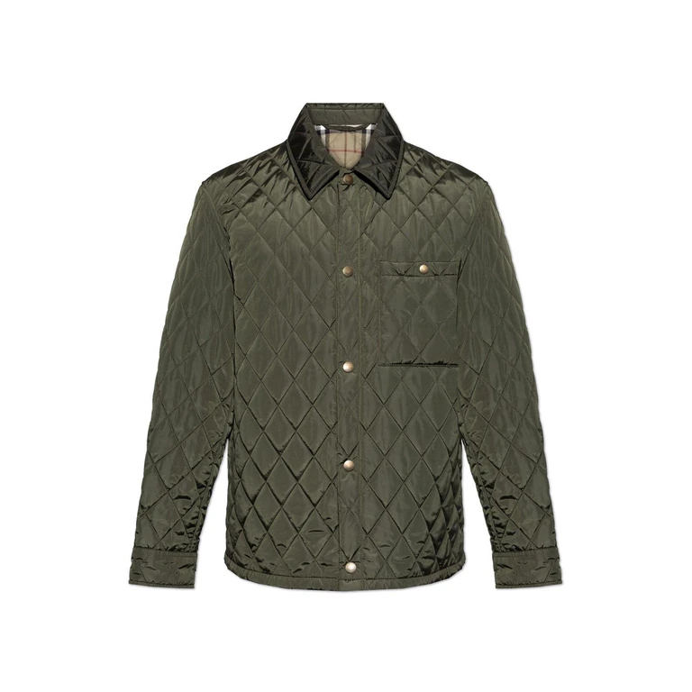 Burberry Olive Green Nylon Jacket