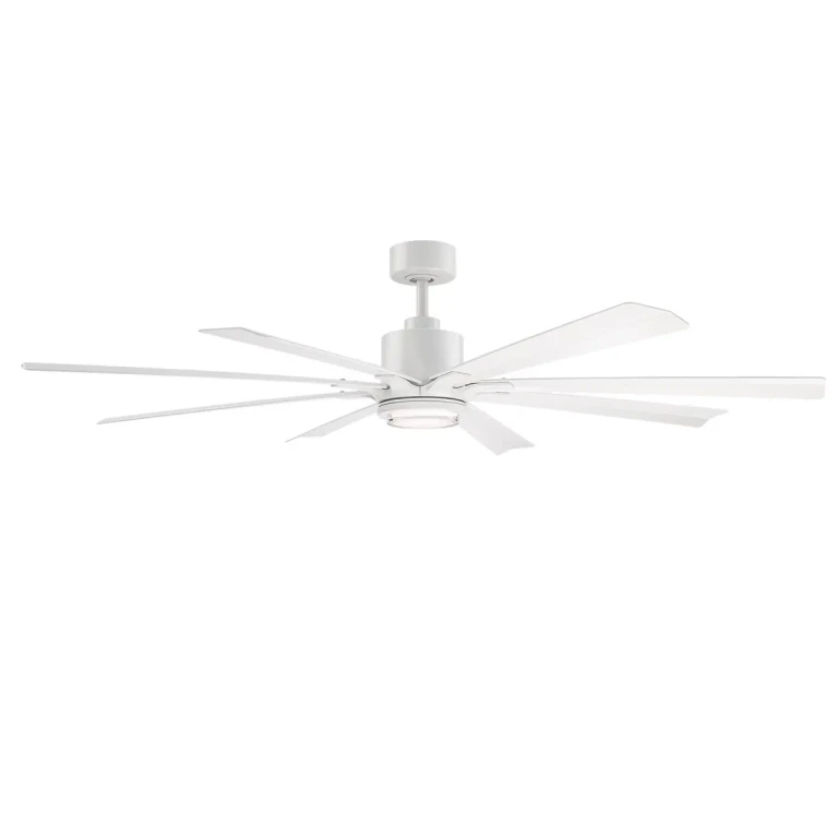 Matte White 65" Ceiling Fan from the Size Matters Collection