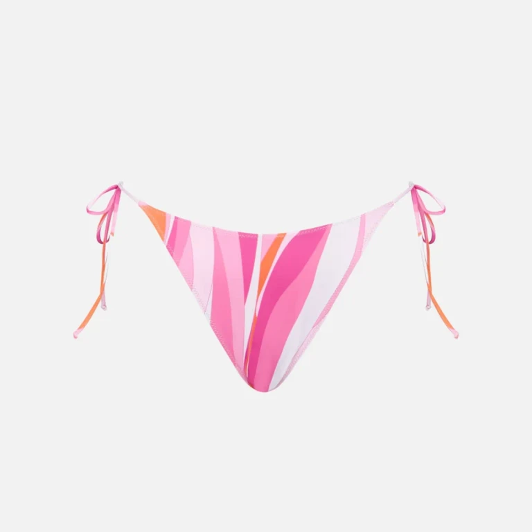 MC2 Saint Barth Norah Cheeky Swim Briefs With Wave Pattern