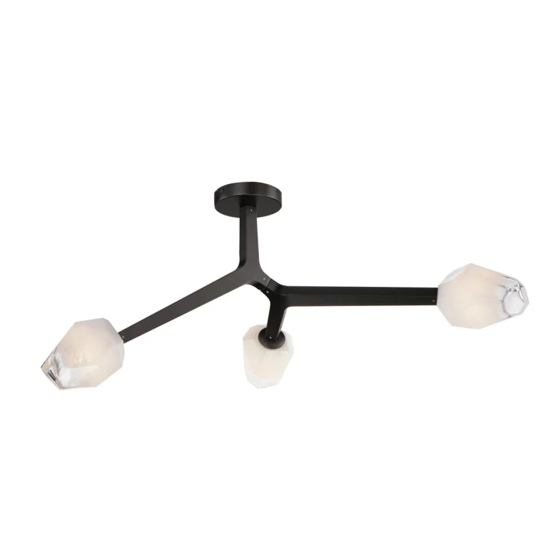 Black LED Flush Mount from the Blossom Collection