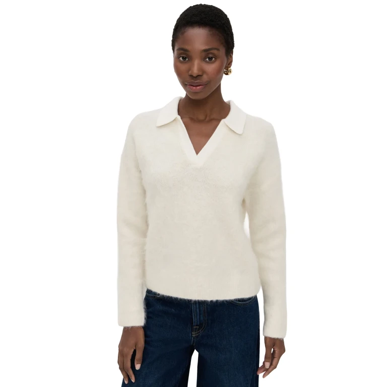 OGD One Grey Day Maja Alpaca Polo Ivory L