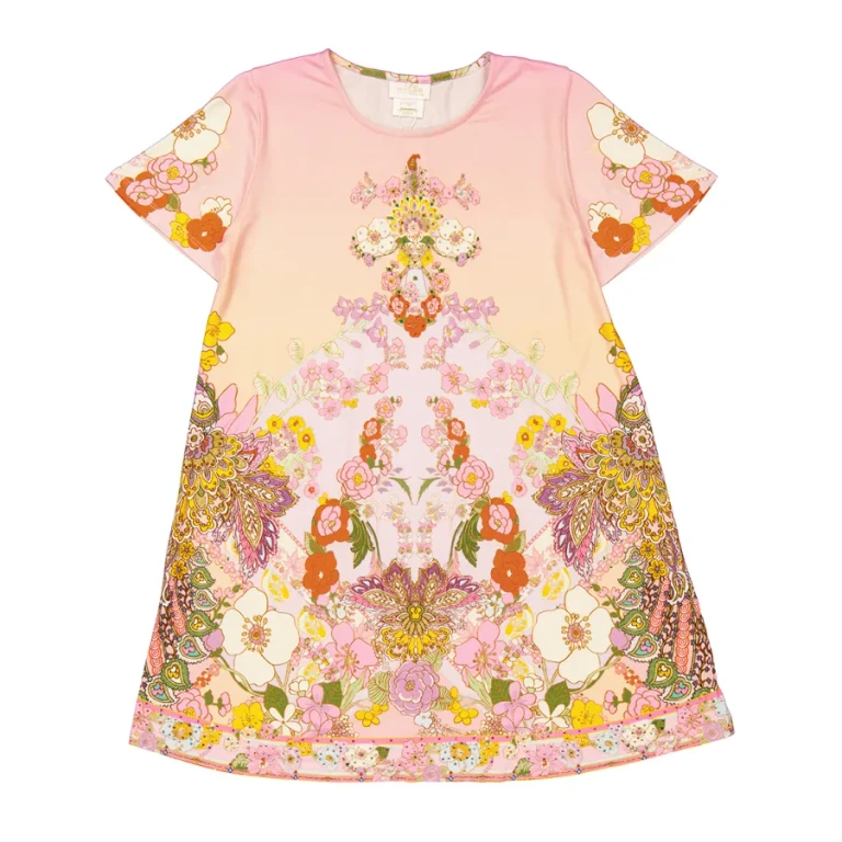 Camilla Kids T-Shirt Dress With Flare Hem, Size 10Y