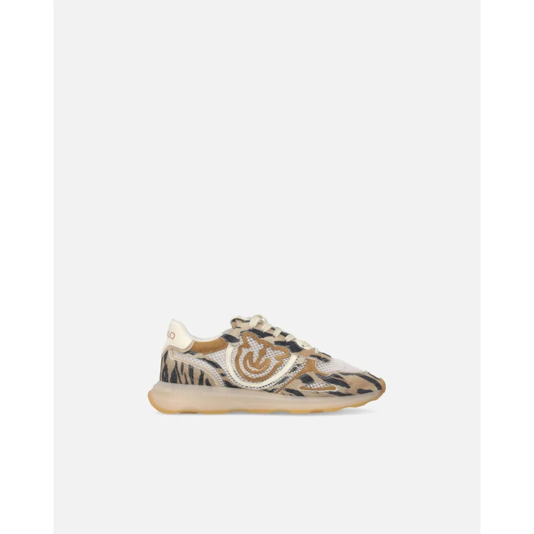 Pinko Sneakers avec logo Love Birds et imprimé animalier