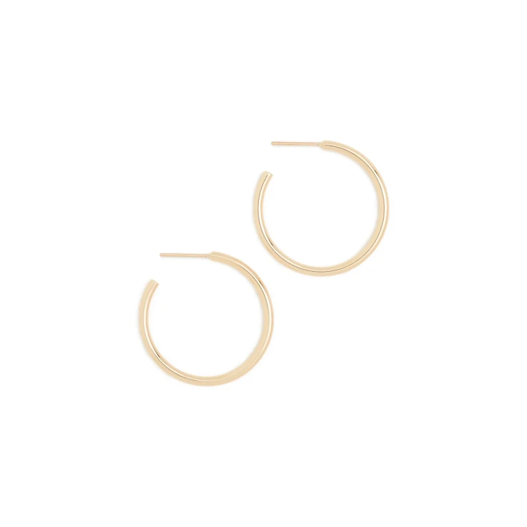 Jennifer Fisher Thread Mini Hoops Yellow Gold One Size