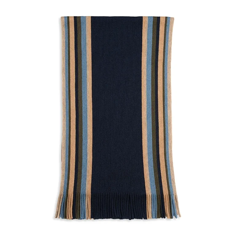 Border Stripe Raschel Scarf - Exclusive
