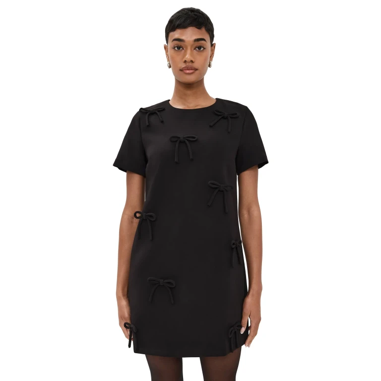 English Factory Bow Detailed Mini Dress Red XS