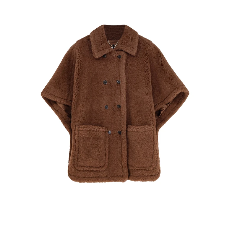 Max Mara Jackets Oro Verde Marrone Alpaca Cashmere Seta - Women