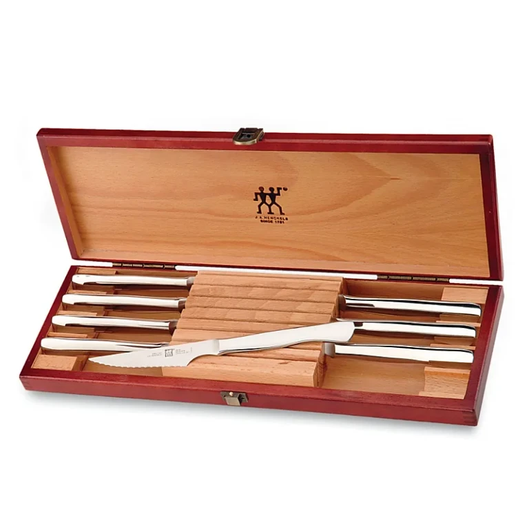 Zwilling 8-Piece Stainless Steel Serrated Steak Knife Set