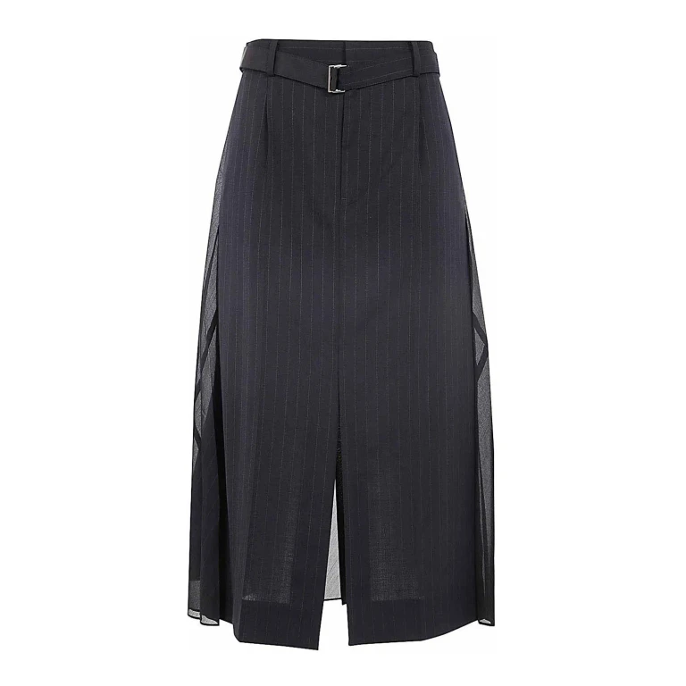 Jupe Midi Sacai - Bleu