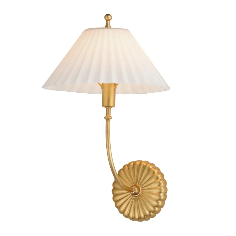 Gold Leaf One Light Wall Sconce from the Kismet Collection