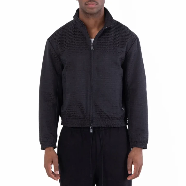 Emporio Armani All-Over Jacquard Logo Blouson