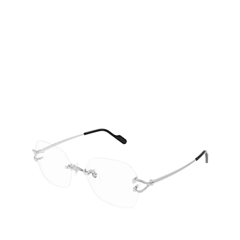 Cartier C Decor Rimless Square Optical Glasses, 55mm