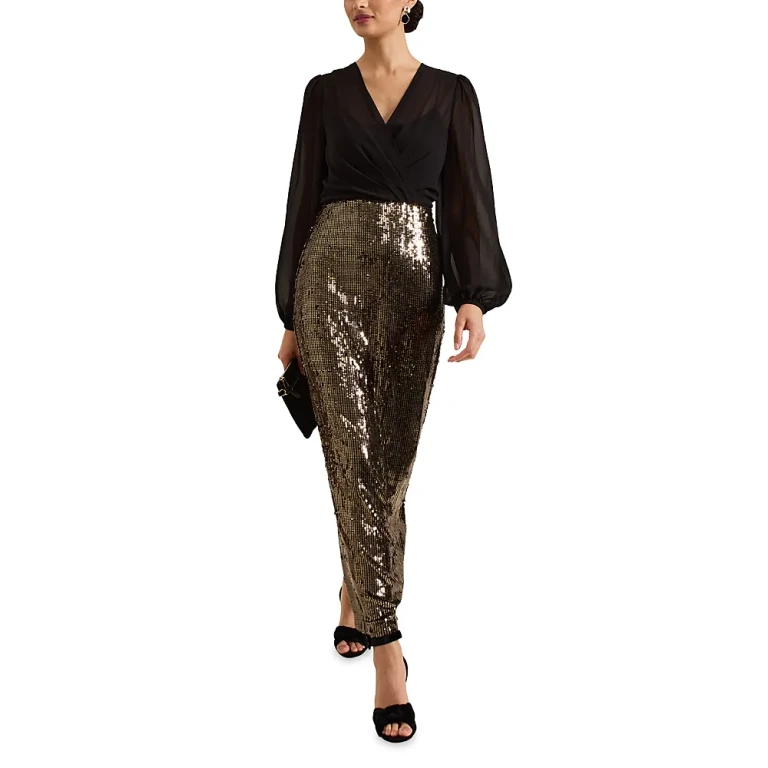 Phase Eight Aniya Sequin Maxi Dress