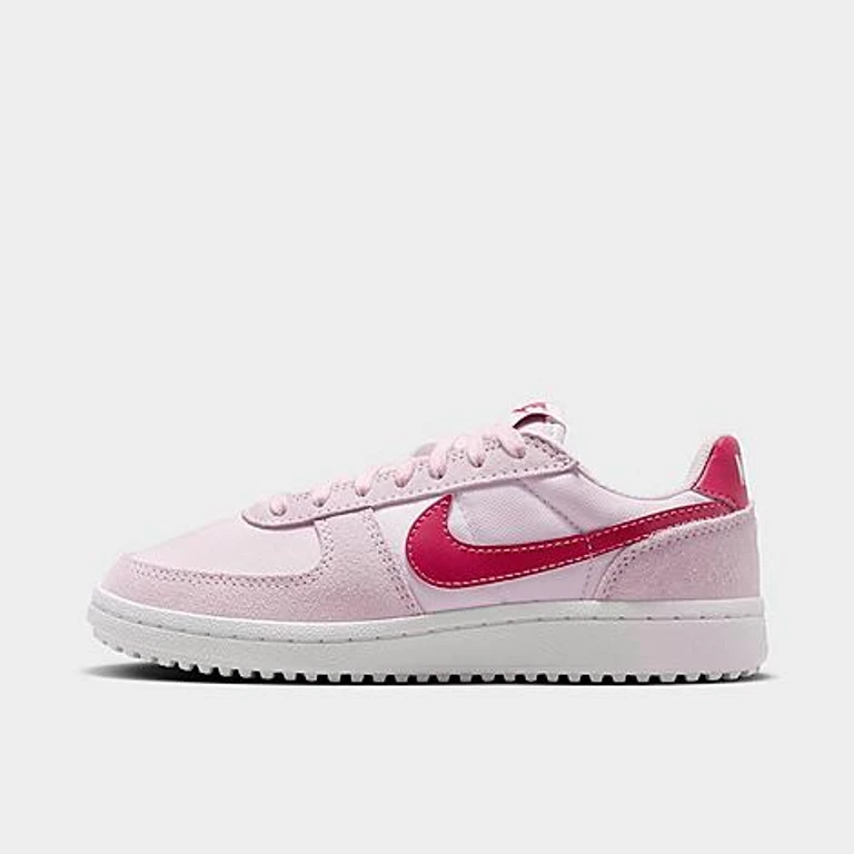 Nike Big Kids Field General Casual Shoes in Light Violet/Summit White/Sweet Beet Size: 1.0