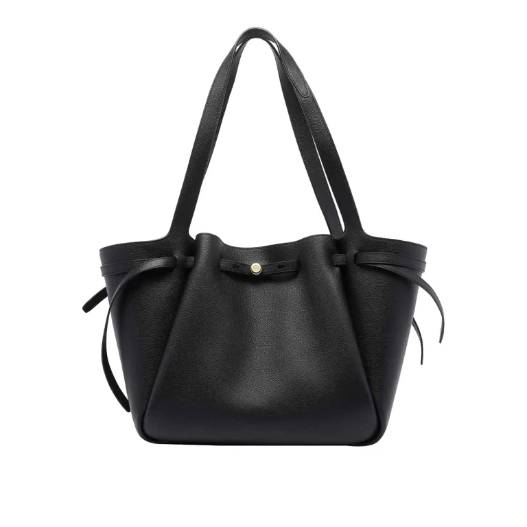 Tory Burch Romy 荔枝纹托特包 黑色