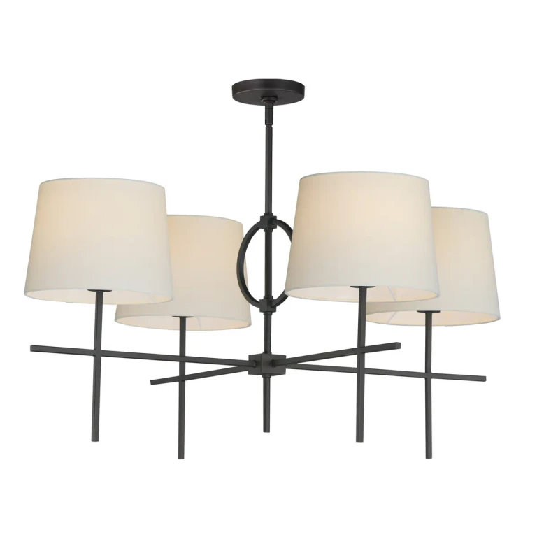 Charcoal Bronze Four Light Pendant from the Paoli Collection