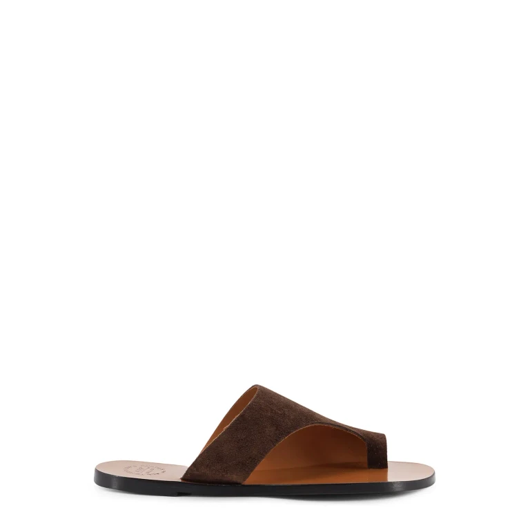 Low-Heeled Suede Thong Sandals (1232591057)