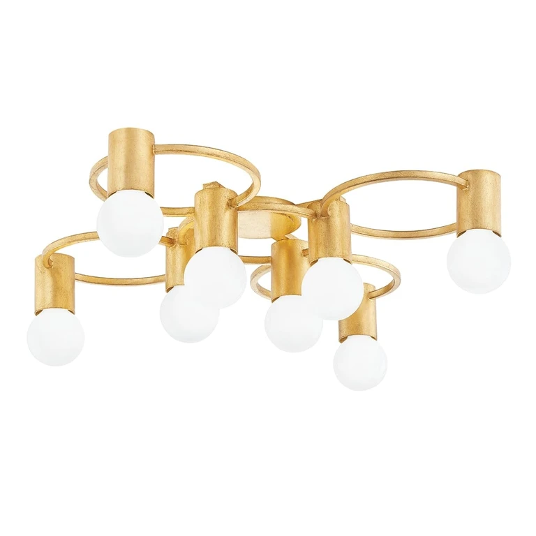 Mitzi Hope 8-Light Ceiling Light in Gold Leaf